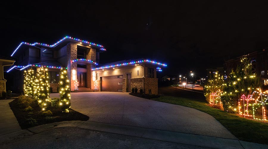 Christmas Light Installation in Kansas City