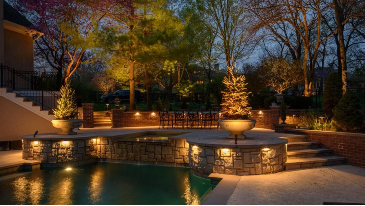 If you have a pool at your home, you know how critical it is to have it surrounded by beautiful outdoor lighting in Kansas City. With the right lighting, pool hours don’t have to be over once it is dark outside. One of the many benefits of owning a private pool is you can use it whenever you want and being limited by sunlight shouldn’t be a problem. Here is a list of the many benefits of enhancing your pool area with outdoor lights in Kansas City.